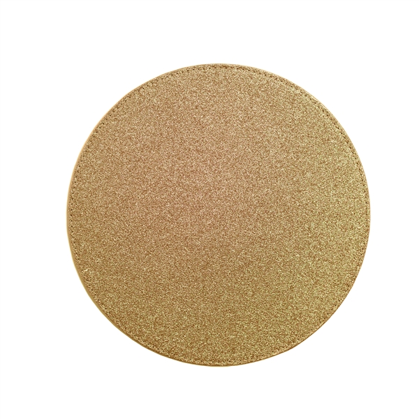 Gold Glitter Round Placemat