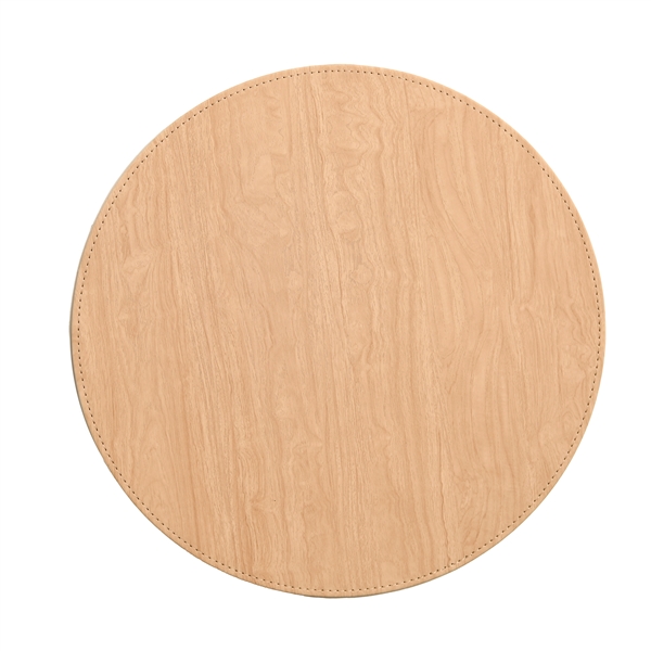 Natural Wood Round Placemat