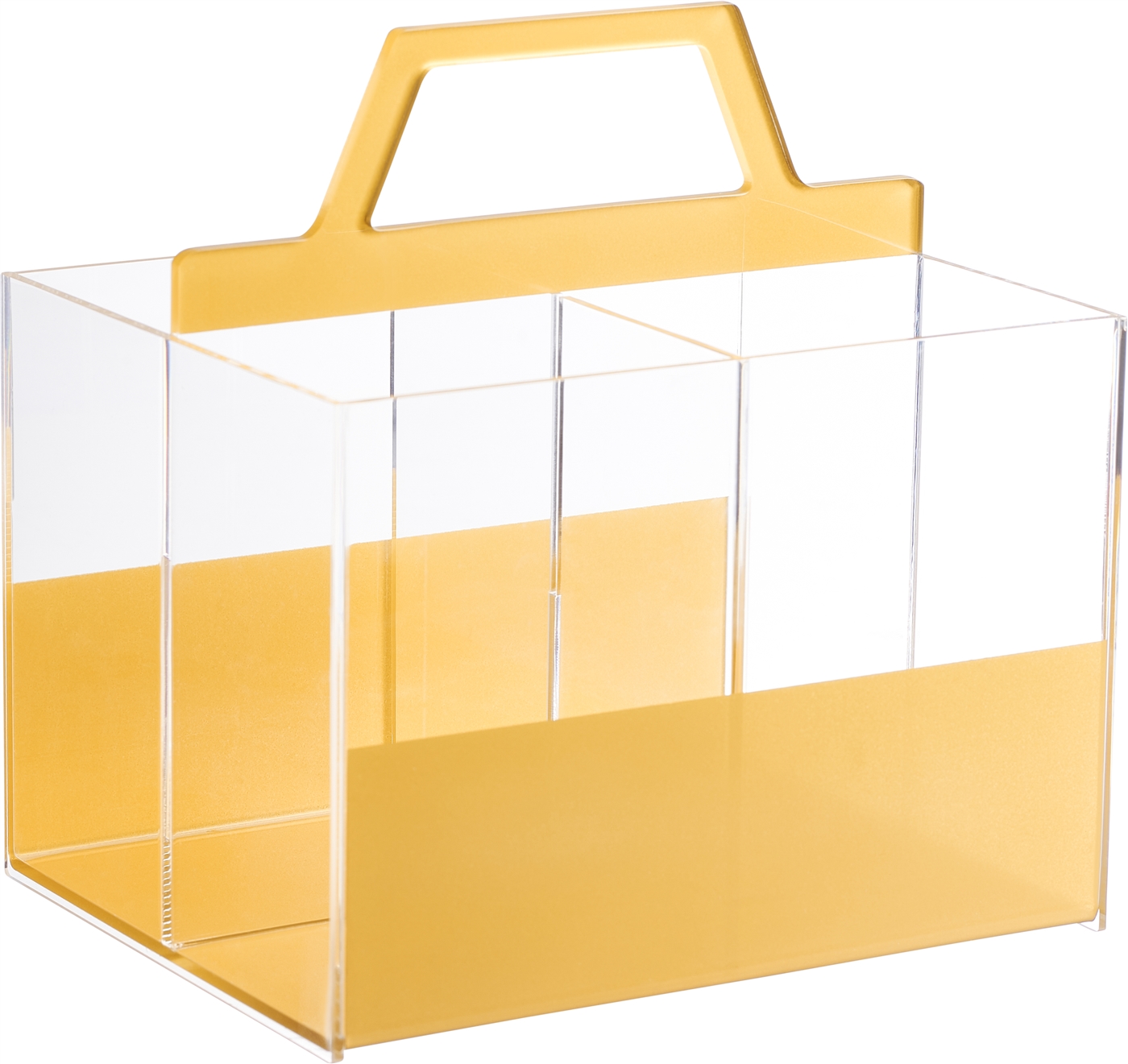 Lucite Utensil Holder with 4 compartments