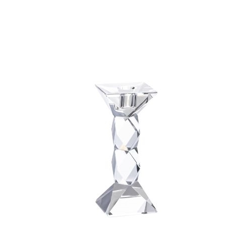 Lucite Crystal Diamond Hexagon Candle Stick