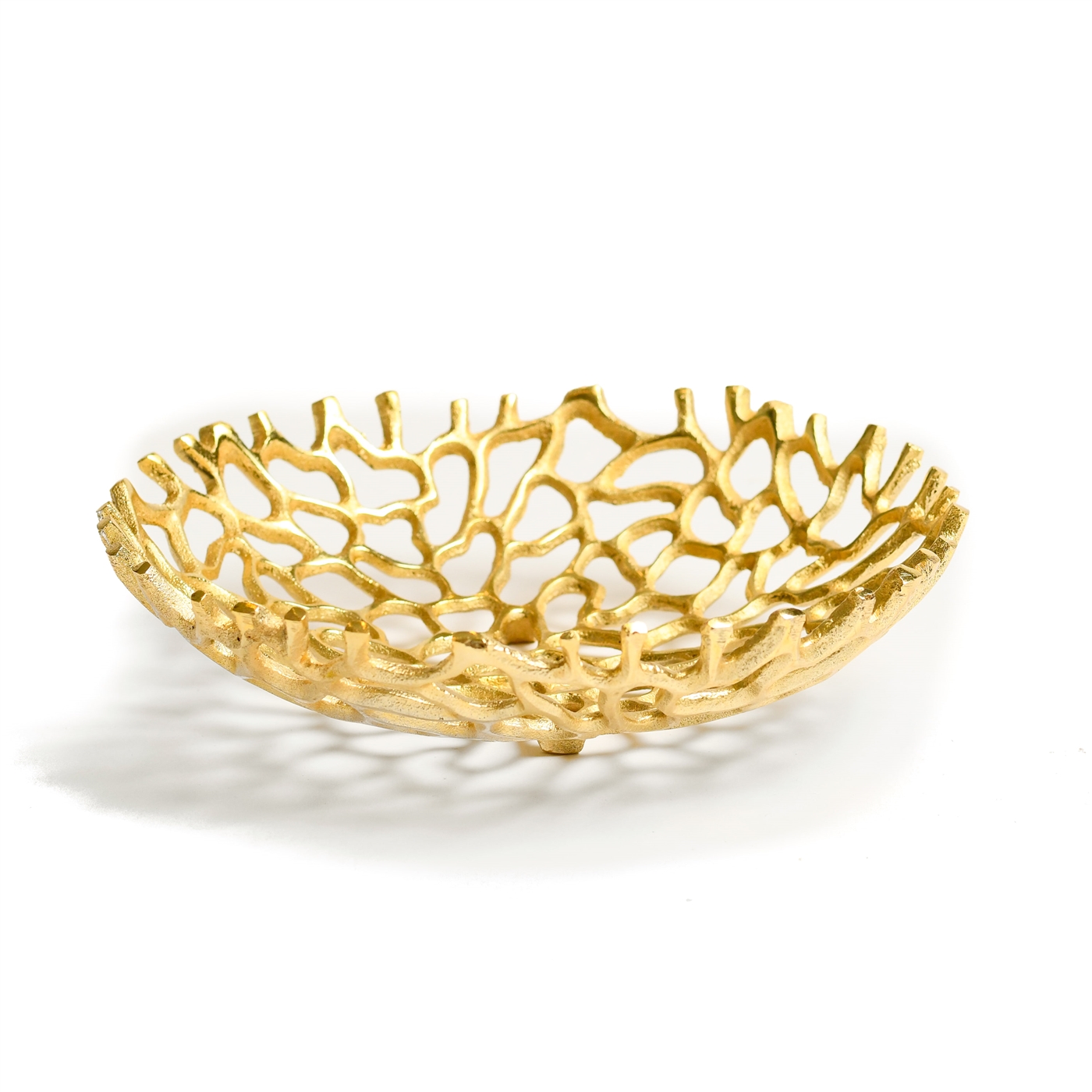 Salad Bowl with Gold Glitter Base