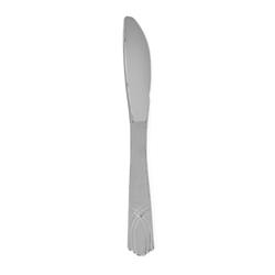 Silver plastic knife that looks like real silverware