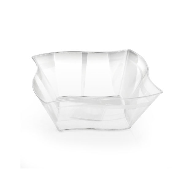 Small Wave Clear Serving Bowl-45oz