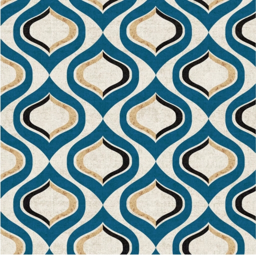 Pattern Blue Decorative Napkins - 20 ct