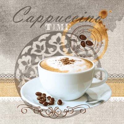 Cappuccino Time Decorative Napkins-20ct
