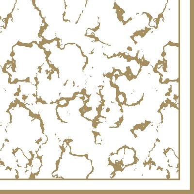 Marble Gold Decorative Napkins - 20 ct