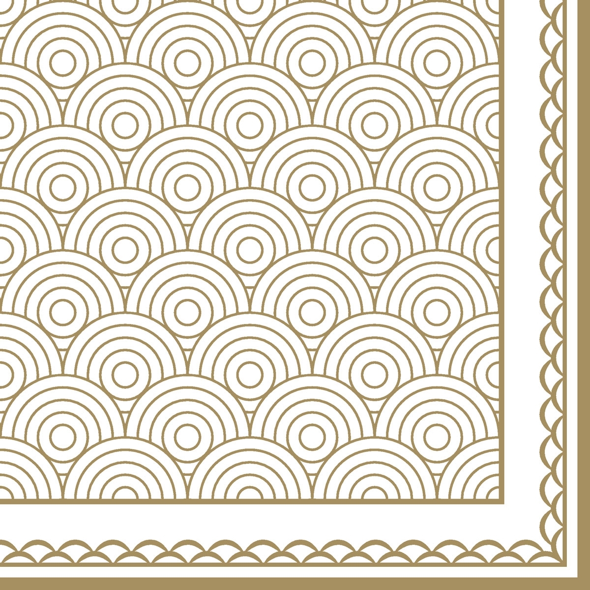 Ornamentation Gold Decorative Napkins - 20 ct