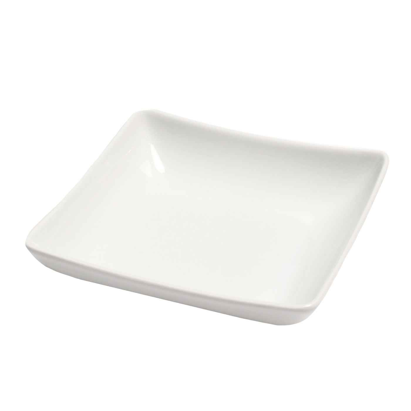 White  Square Ceramic Bowl #8680