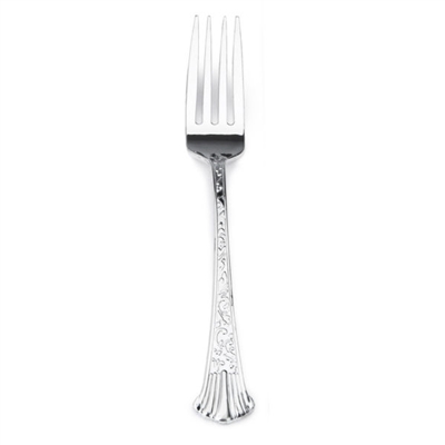 Silver Like Traditional Plastic Forks - 20 pc - Item #864