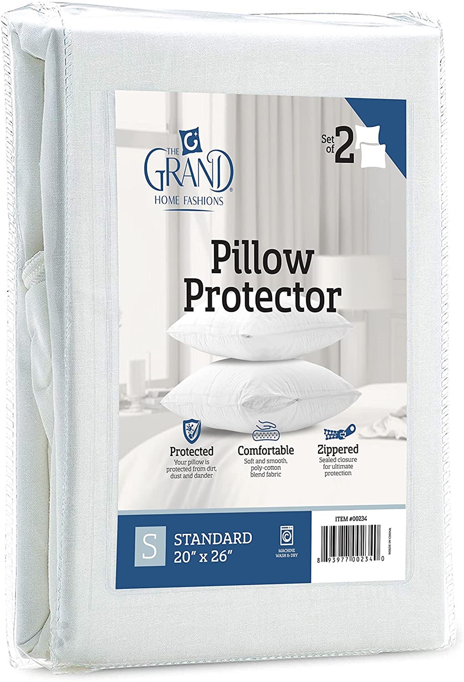 Pillow Protector Twin Pack - Discount Luxury Bedding