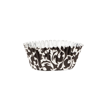 Black and White Foil and Paper Baking Cups 40 ct