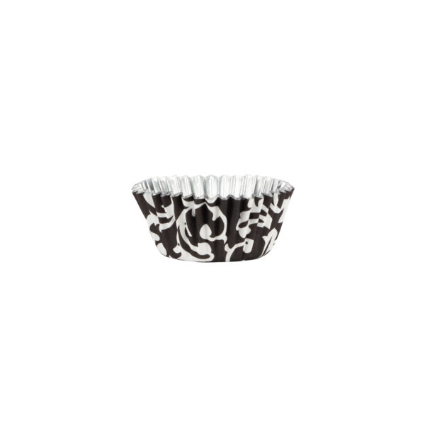 Mini  Black and White Design Baking Cups 40 ct