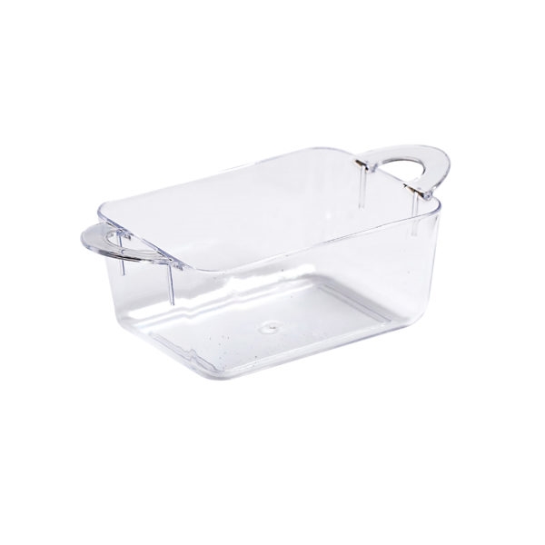 Oblong Clear Dish with Handles-10 count