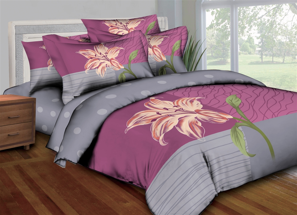 Better Bed Collection: Charming Lily 8PC Twin Bedding Set