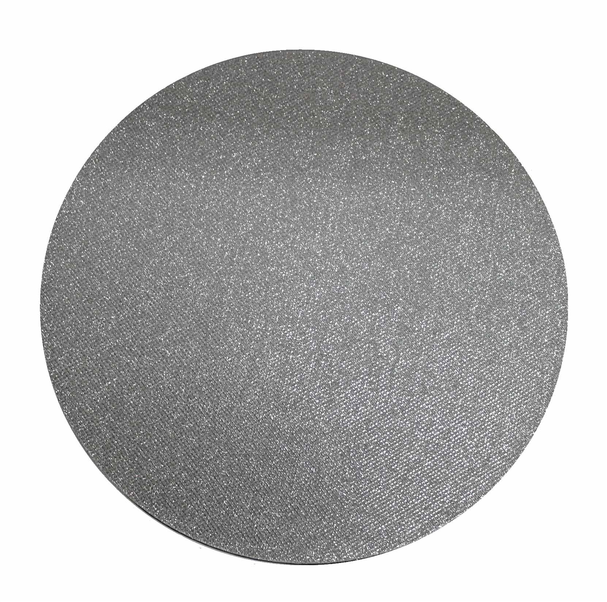 Water Resistant  Silver Glitter Charger - Extra Heavyweight Cardboard