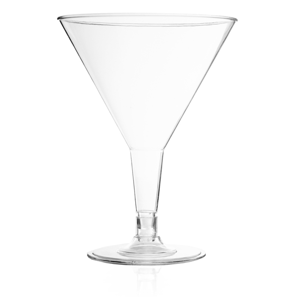 6oz. Plastic Martini Cups, 6 Per Pack - Disposable Party Cups