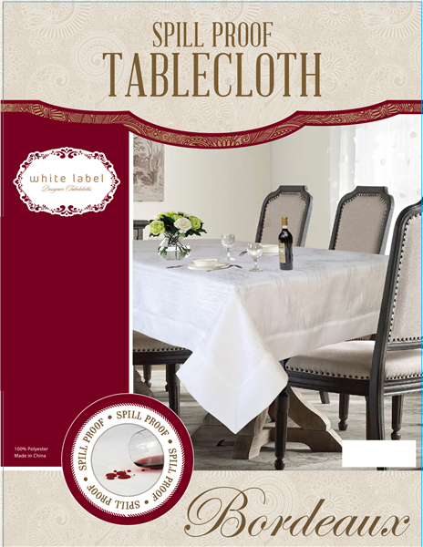 Bordeaux Spill Proof Tablecloth