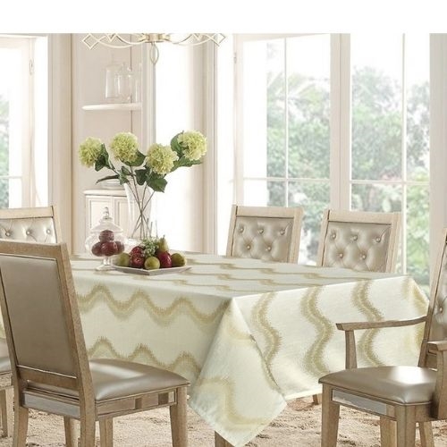 Corsica Gold Tablecloth - Luxury Table Covers