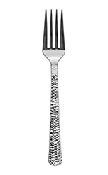 Silver-like Hammered Effect Forks -20 pc