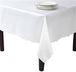 Ivory And White Tablecloth Liners - Luxury Table Covers