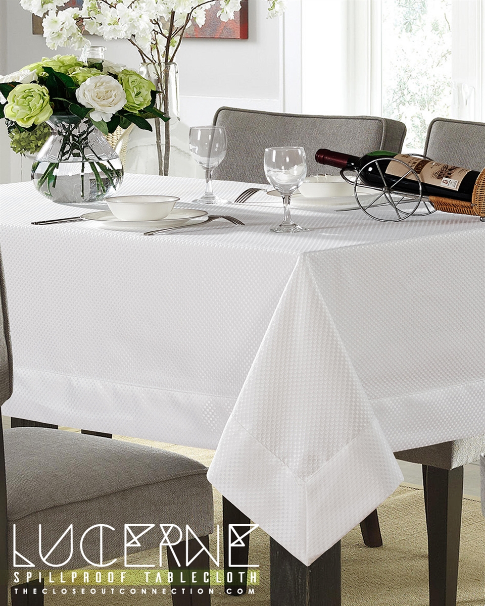 Lucerne Spill Proof Tablecloth | Discounts on Luxury Tablecloths
