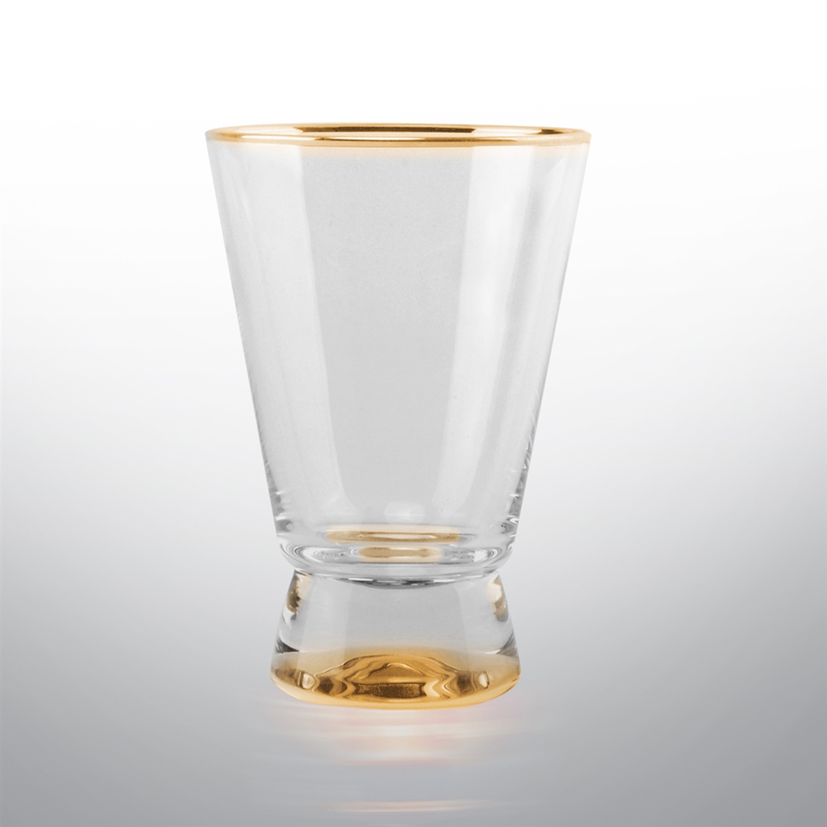 Rodeo Set of 4 Highball Glasses - Gold Or Silver Rimmed