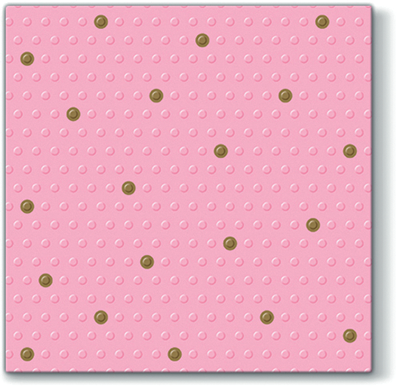 Inspiration Dots Spots  Pink  & Gold Napkins - 20 ct