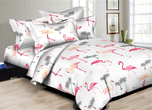 Superior Linen: Florida Flamingos 6PC Twin Bedding Set