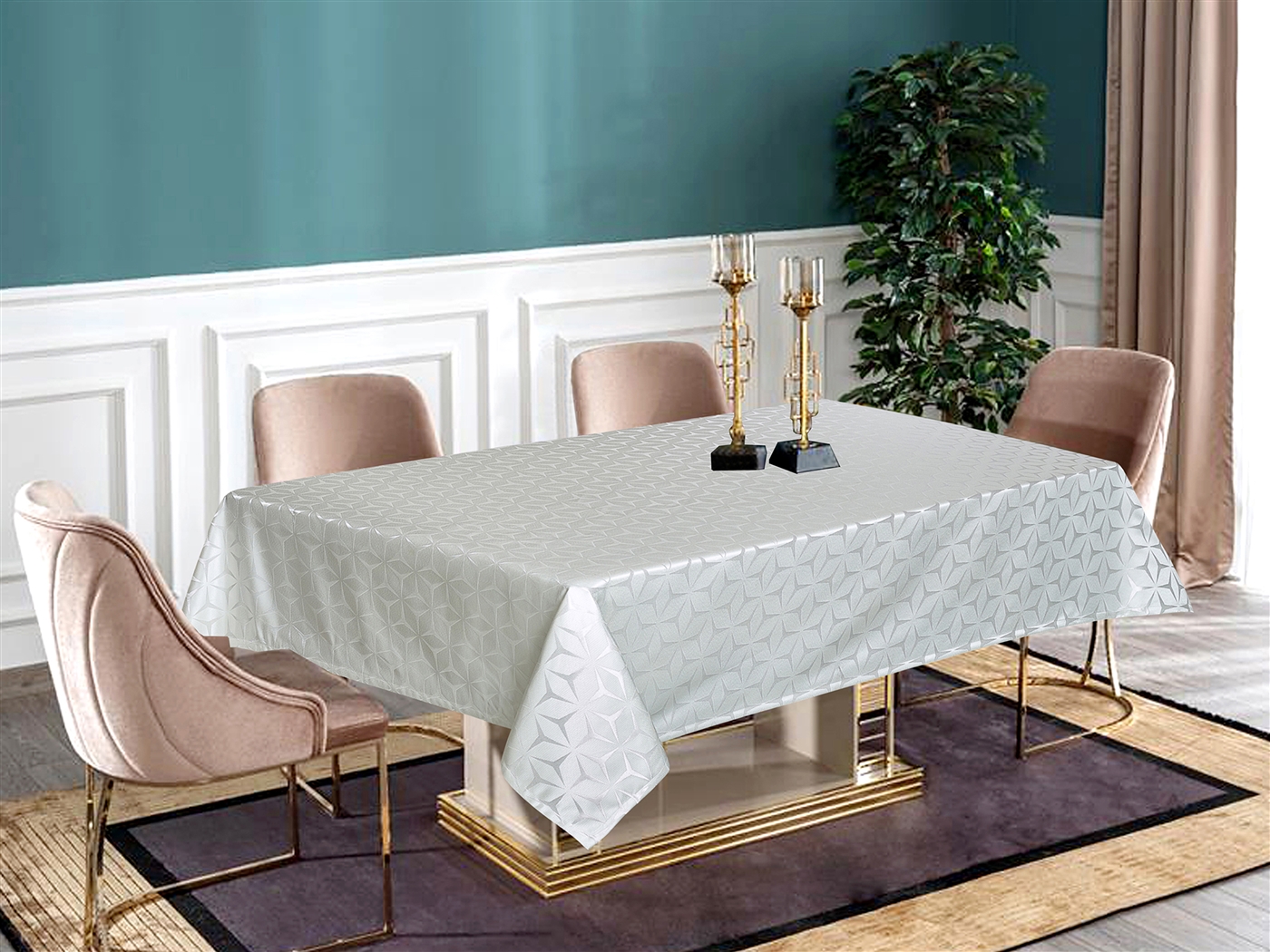 Tuscany  White Tablecloth