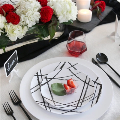 Elegant Disposable Plastic Plates & for Weddings Events