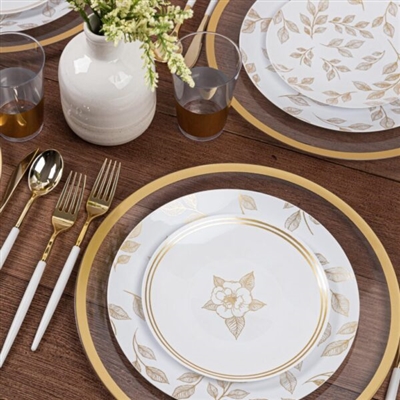 Elegant Disposable Plastic Plates & for Weddings Events