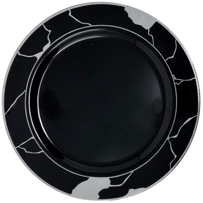 Decor Marble Collection Black and Silver